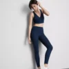 Hochgeschnittene, glatte Active-Leggings mit Stützfunktion