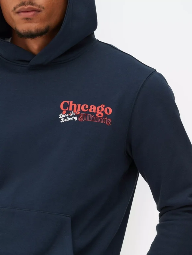 Hoodie mit «Chicago Deep Dish»-Motiv