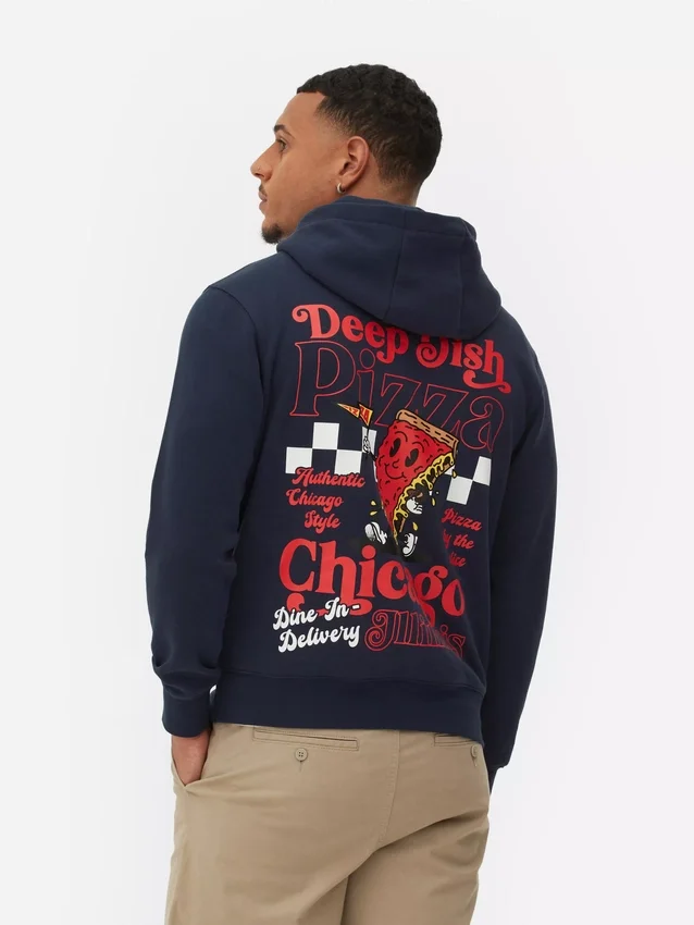Hoodie mit «Chicago Deep Dish»-Motiv