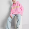 Hoodie mit College-Print aus baumwollreicher Mischung