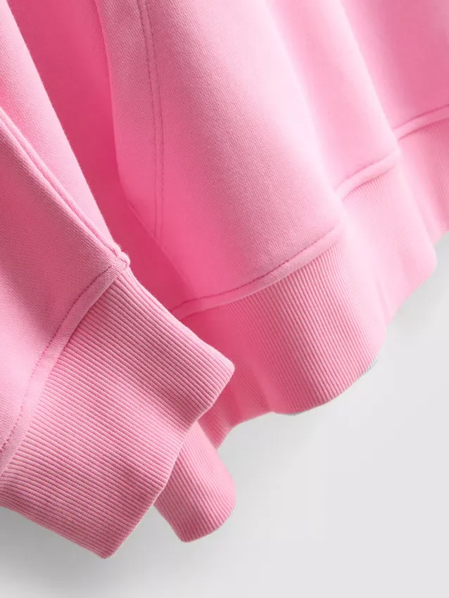 Hoodie mit College-Print aus baumwollreicher Mischung
