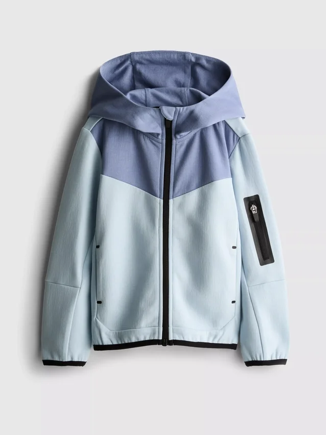 Hoodie mit kaschiertem Reissverschluss