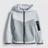 Hoodie mit kaschiertem Reissverschluss