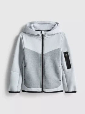 Hoodie mit kaschiertem Reissverschluss