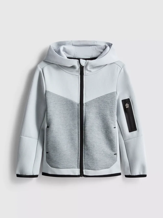 Hoodie mit kaschiertem Reissverschluss