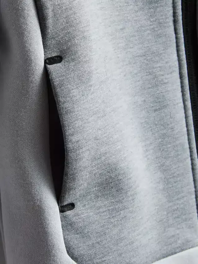 Hoodie mit kaschiertem Reissverschluss