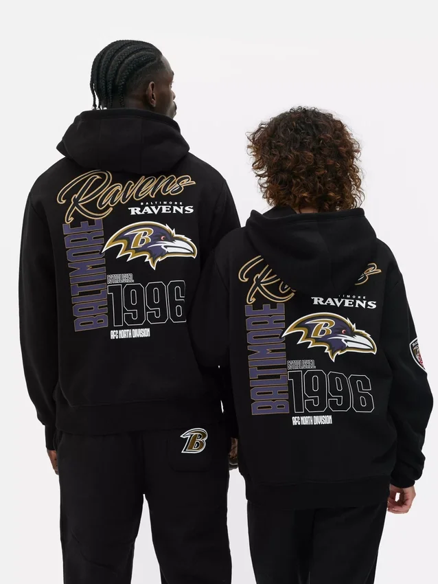 Hoodie mit NFL-Aufdruck der Baltimore Ravens