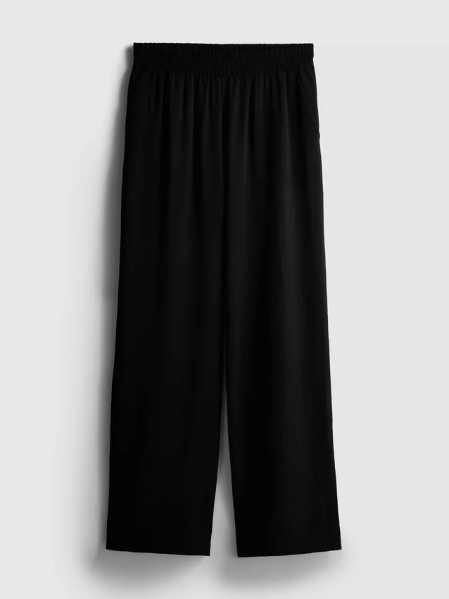 Hose mit elastischem Bund und weitem Bein