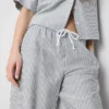 Hose mit Oxford-Streifen und Kordelzug