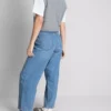 Jeans aus Baumwoll-Denim mit konisch zulaufendem, geradem Bein