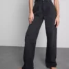 Jeans mit hoher Taille und geradem Bein