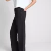 Jeans mit hoher Taille und geradem Bein