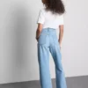 Jeans mit hoher Taille und geradem Bein