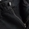 Jeans mit hoher Taille und geradem Bein