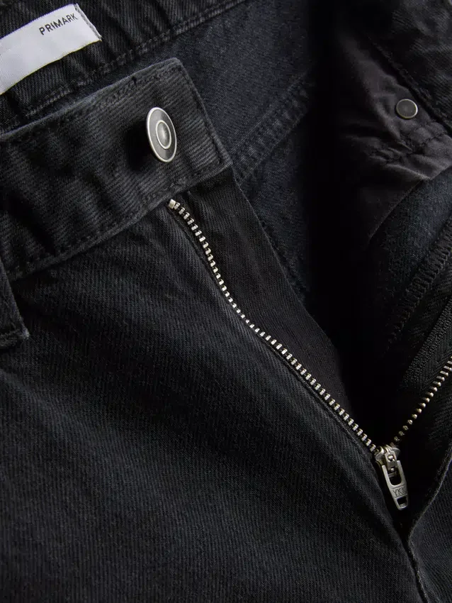 Jeans mit hoher Taille und geradem Bein