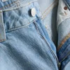 Jeans mit hoher Taille und geradem Bein