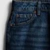 Jeans mit hoher Taille und geradem Bein