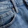 Jeans mit hoher Taille und geradem Bein
