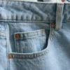 Jeans mit hoher Taille und geradem Bein