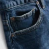 Jeans mit hoher Taille und geradem Bein