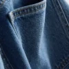 Jeans mit hoher Taille und geradem Bein