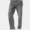 Jeans mit mittlerer Leibhöhe und geradem Bein