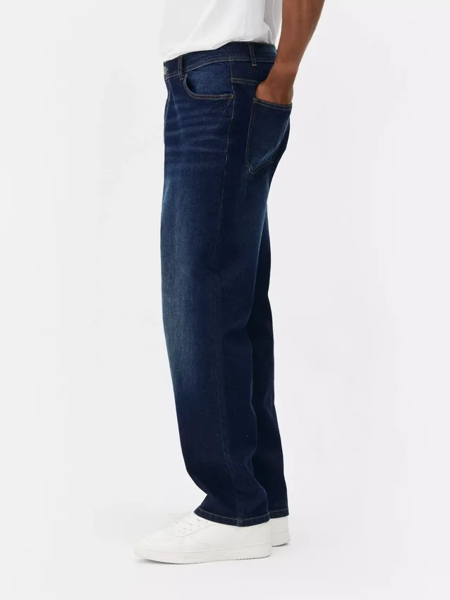 Jeans mit mittlerer Leibhöhe und geradem Bein