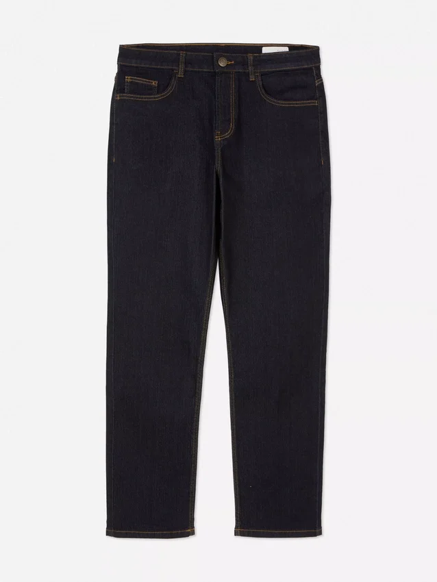Jeans mit mittlerer Leibhöhe und geradem Bein
