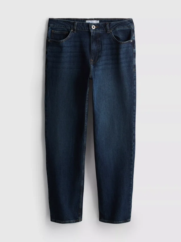 Jeans mit mittlerer Leibhöhe und geradem Bein