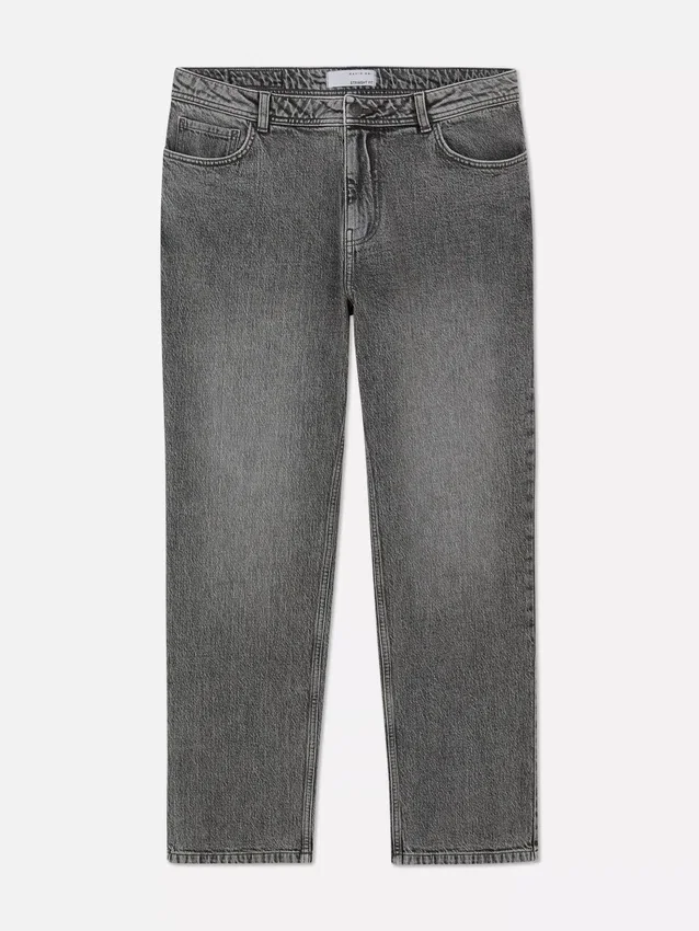 Jeans mit mittlerer Leibhöhe und geradem Bein