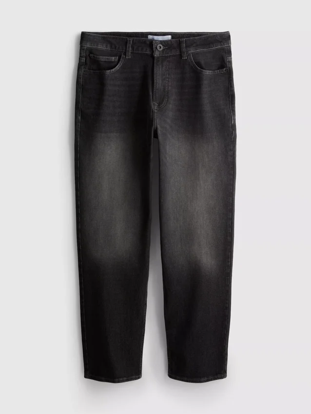 Jeans mit mittlerer Leibhöhe und geradem Bein