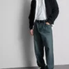 Jeans mit mittlerer Leibhöhe und lockerem, geradem Schnitt
