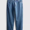 Jeans mit mittlerer Leibhöhe und lockerer Passform