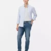 Jeans mit mittlerer Leibhöhe und schmaler Passform