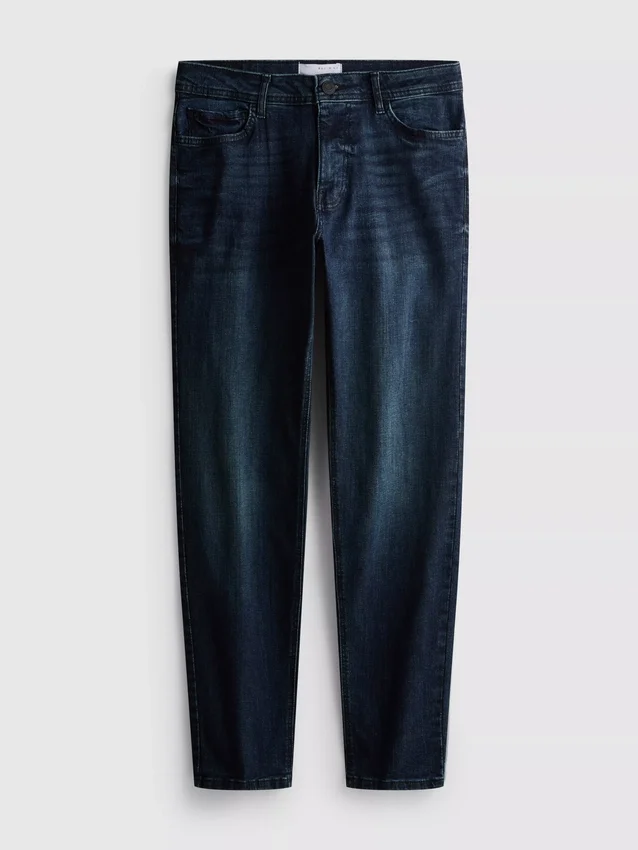 Jeans mit mittlerer Leibhöhe und schmaler Passform