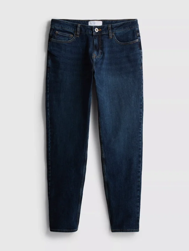 Jeans mit mittlerer Leibhöhe und schmaler Passform