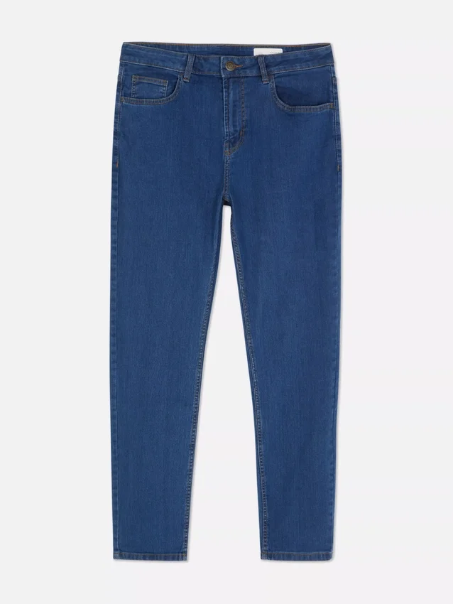 Jeans mit mittlerer Leibhöhe und schmaler Passform