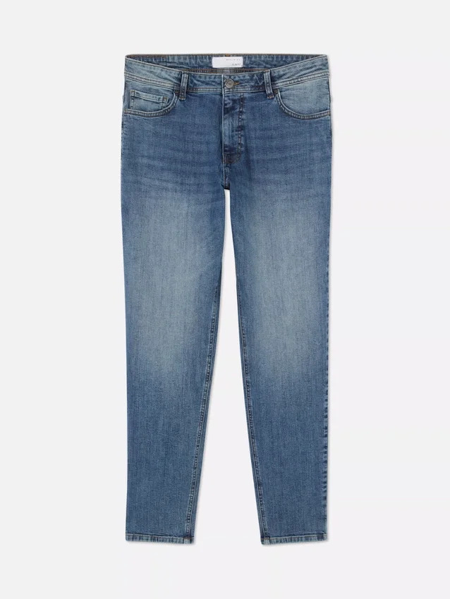 Jeans mit mittlerer Leibhöhe und schmaler Passform