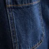 Jeans mit weitem Bein und Taschen vorne