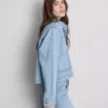 Jeansjacke aus Baumwolle mit aufgesetzten Taschen