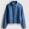 Jeansjacke aus Baumwolle mit aufgesetzten Taschen