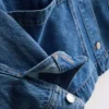 Jeansjacke aus Baumwolle mit aufgesetzten Taschen