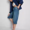 Jeansshorts aus Baumwoll-Denim
