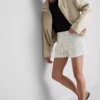 Jeansshorts mit mittlerem Bund und Umschlag