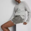 Jeansshorts mit mittlerem Bund und Umschlag