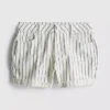 Jeansshorts mit mittlerem Bund und Umschlag