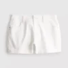 Jeansshorts mit mittlerem Bund und Umschlag