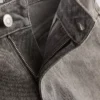 Jeansshorts mit mittlerem Bund und Umschlag