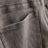 Jeansshorts mit mittlerem Bund und Umschlag