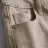 Jeansshorts mit mittlerem Bund und Umschlag